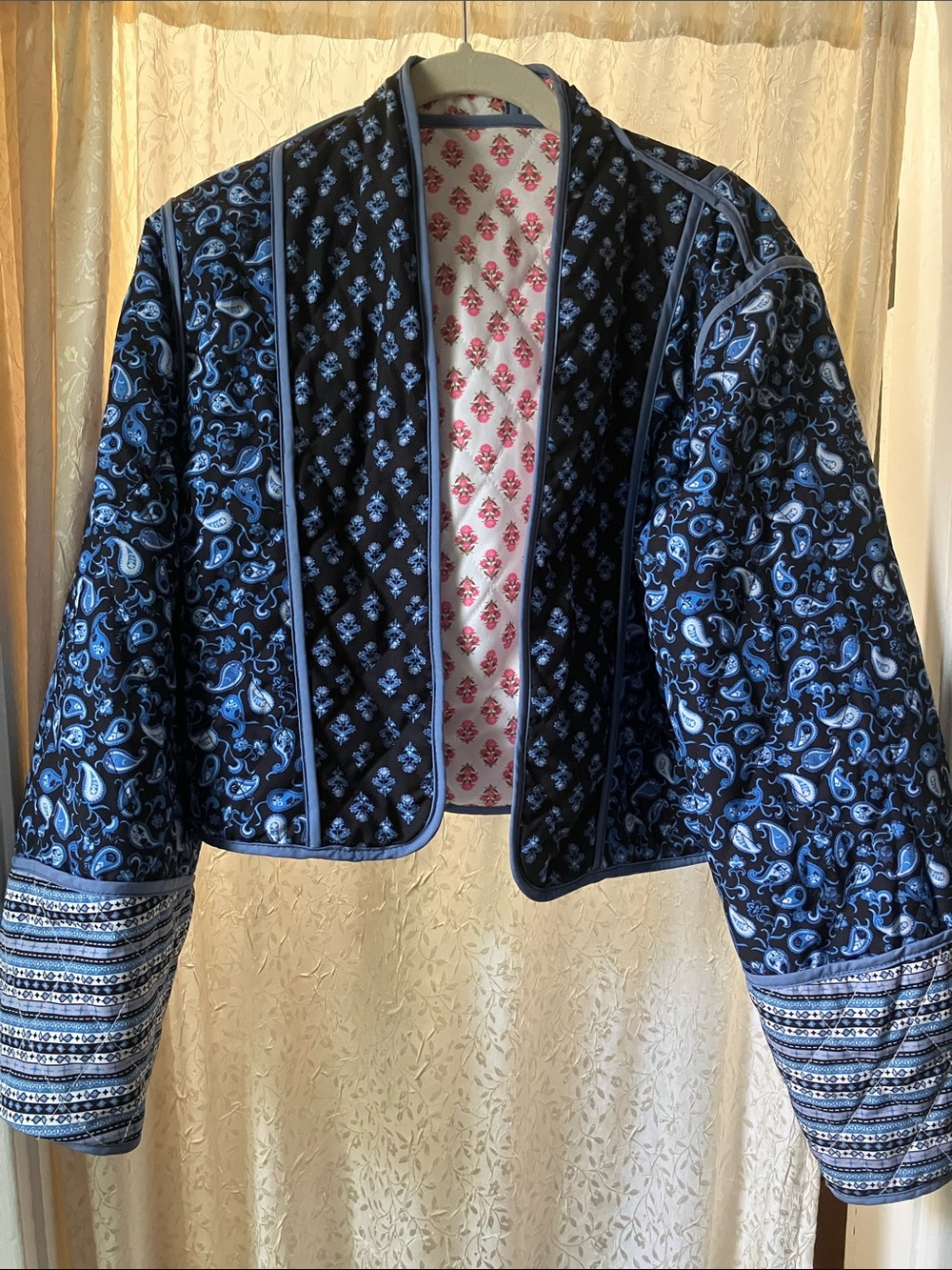 Reversible quilted jacket s/m